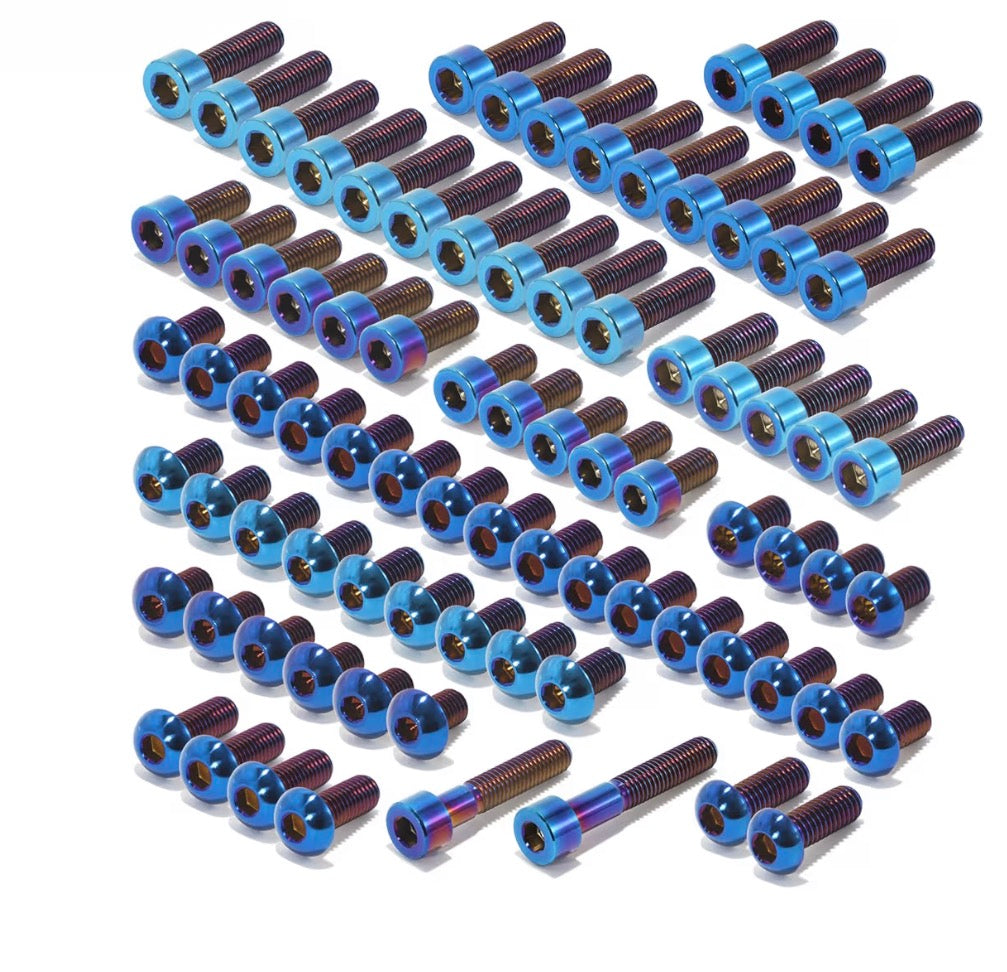 Titanium bolt set works for all bikes real titanium very durable and good quality